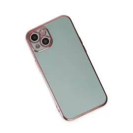 Newface Iphone 15 Kılıf Volet Silikon - Açık Yeşil