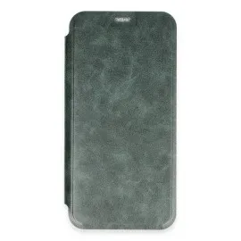 Newface Iphone 16 Kılıf Flip Cover - Koyu Yeşil