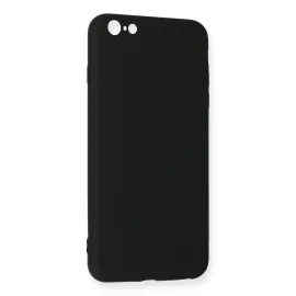 Newface Iphone 6 Plus Kılıf Nano Içi Kadife Silikon - Siyah