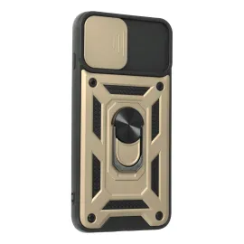 Newface Iphone 7 Plus Kılıf Pars Lens Yüzüklü Silikon - Gold