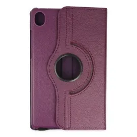 Newface Lenovo Tab M8 Kılıf 360 Tablet Deri Kılıf - Mürdüm