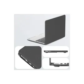 Newface Macbook Air 15 2024 Macbook Deri Kapak - Gri