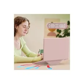 Newface Macbook Air 15 2024 Macbook Deri Kapak - Pembe