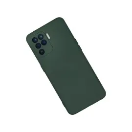 Newface Oppo Reno 5 Lite Kılıf Nano Içi Kadife Silikon - Koyu Yeşil