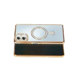 Newface Samsung Galaxy A07 4G Joke Simli Magneticsafe Kılıf - Gold