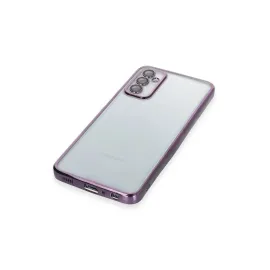 Newface Samsung Galaxy M23 Kılıf Razer Lensli Silikon - Mor