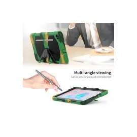 Newface Samsung Galaxy P610 Tab S6 Lite 10.4 Kılıf Griffin Tablet Kapak - Kamuflaj