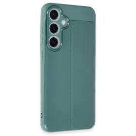 Newface Samsung Galaxy S24 Fe Kılıf Auto Focus Kapak - Koyu Yeşil