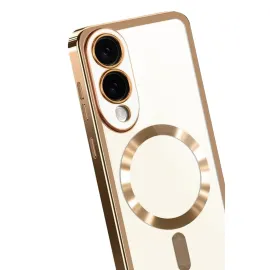 Newface Samsung Galaxy S25 Edge Kross Magneticsafe Kapak - Çöl Titanyum