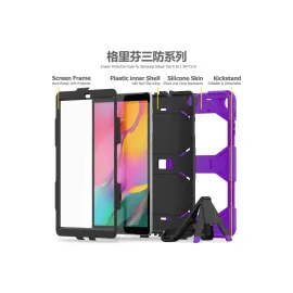 Newface Samsung Galaxy T510 Tab A 10.1 Kılıf Griffin Tablet Kapak - Mor