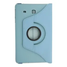 Newface Samsung Galaxy T560 Tab E 9.7 Kılıf 360 Tablet Deri Kılıf - Turkuaz