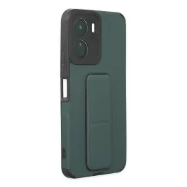 Newface Vivo Y16 Kılıf Mega Standlı Silikon - Yeşil