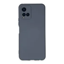 Newface Vivo Y21S Kılıf Nano içi Kadife Silikon - Gri