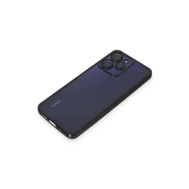 Newface Xiaomi Redmi 12 Kılıf Razer Lensli Silikon - Siyah