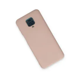 Newface Xiaomi Redmi Note 9 Pro Kılıf Nano Içi Kadife Silikon - Pudra