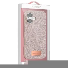 Onegif Apple Iphone 17 Air Bright Simli Kapak - Derin Mor