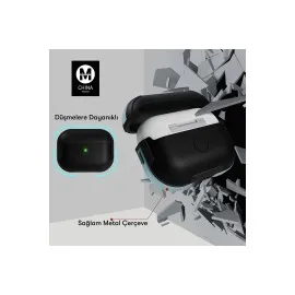 Movenchy Airpods 3 (3.nesil) Mo-A8 Armor Kılıf - Koyu Yeşil