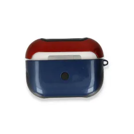 Newface Airpods Pro (1.nesil) 3in1 Kılıf - Lacivert-Kırmızı