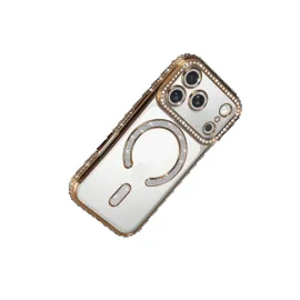 Newface Apple Iphone 17 Pro Joke Simli Magneticsafe Kılıf - Gold