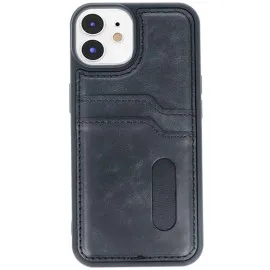 Newface Iphone 11 Kılıf Sara Kartvizitli Deri Kılıf - Siyah