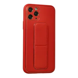 Newface Iphone 11 Pro Kılıf Coco Deri Standlı Kapak - Kırmızı