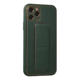 Newface Iphone 11 Pro Kılıf Coco Deri Standlı Kapak - Yeşil