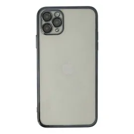 Newface Iphone 11 Pro Max Kılıf Razer Lensli Silikon - Siyah