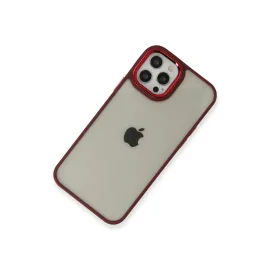 Newface Iphone 12 Pro Max Kılıf Dora Kapak - Kırmızı