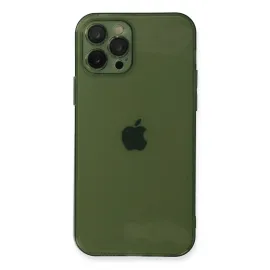 Newface Iphone 12 Pro Max Kılıf Fly Lens Silikon - Yeşil
