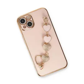 Newface Iphone 14 Kılıf Esila Silikon - Pudra