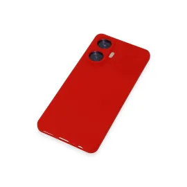Newface Realme C55 Kılıf Nano Içi Kadife Silikon - Kırmızı