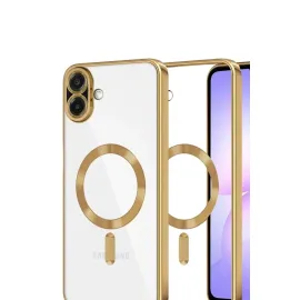 Newface Samsung Galaxy A07 Kross Magneticsafe Kapak - Gold