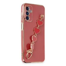 Newface Samsung Galaxy A14 4G Kılıf Esila Silikon - Kırmızı