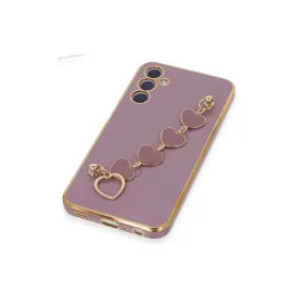 Newface Samsung Galaxy A24 4G Kılıf Esila Silikon - Mor