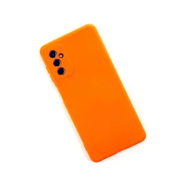 Newface Samsung Galaxy M52 5G Kılıf Nano Içi Kadife Silikon - Turuncu