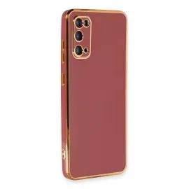 Newface Samsung Galaxy S20 Kılıf Volet Silikon - Kırmızı