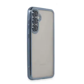 Newface Samsung Galaxy S23 Fe Kılıf Razer Lensli Silikon - Açık Mavi