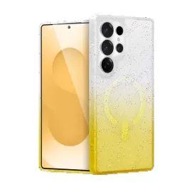 Newface Samsung Galaxy S25 Ultra Pummel Shiny Magsafe Kapak - Gold