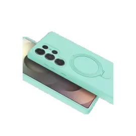 Newface Samsung Galaxy S25 Ultra Regal Magsafe Standlı Kapak - Su Yeşili