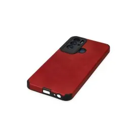 Newface Tecno Pova Neo Kılıf Loop Deri Silikon - Kırmızı