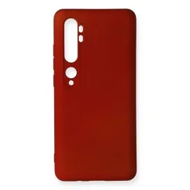 Newface Xiaomi Mi Note 10 Kılıf Premium Rubber Silikon - Bordo