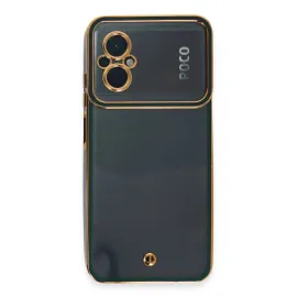 Newface Xiaomi Poco M5 Kılıf Liva Lens Silikon - Yeşil