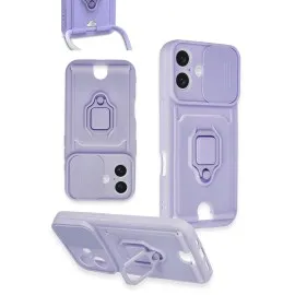 Newface Xiaomi Redmi 13 4G Kılıf Zuma Kartvizitli Yüzüklü Silikon - Siyah