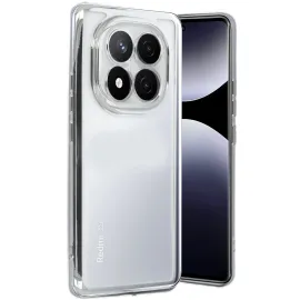 Newface Xiaomi Redmi Note 14 Pro Plus Kılıf Razer Lensli Silikon - Gümüş