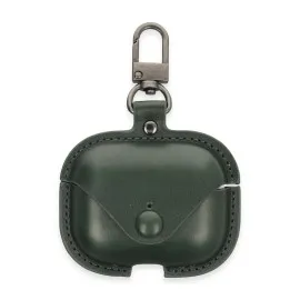 Newface Airpods 3 (3.nesil) Çanta Deri Kılıf - Haki Yeşil