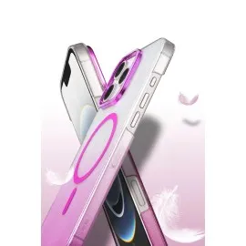 Newface Apple Iphone 16 Pro Glossy Magsafe Kapak - Çöl Titanyum