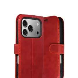 Newface Apple Iphone 17 Pro Trend S Plus Kapaklı Kılıf - Kırmızı