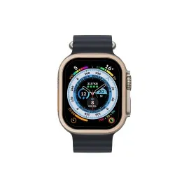 Newface Apple Watch Ultra 49Mm Alüminyum Kasa Cam Ekran Koruyucu - Gold