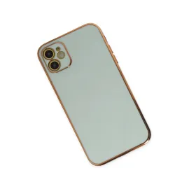 Newface Iphone 12 Kılıf Volet Silikon - Açık Yeşil