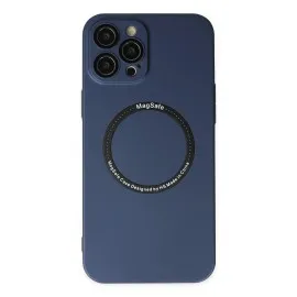 Newface Iphone 12 Pro Kılıf Jack Magneticsafe Lens Silikon - Lacivert